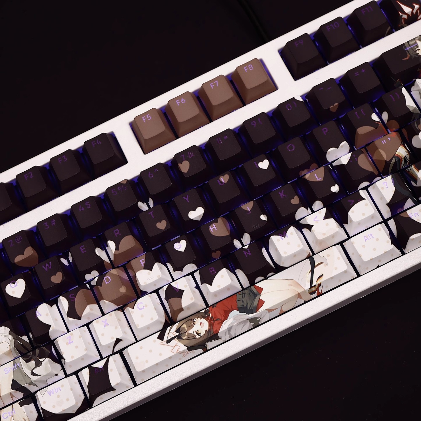 鬼怒川霞透光RGB108鍵標準配列衛星軸鍵帽-GOODTOYSTUDIO