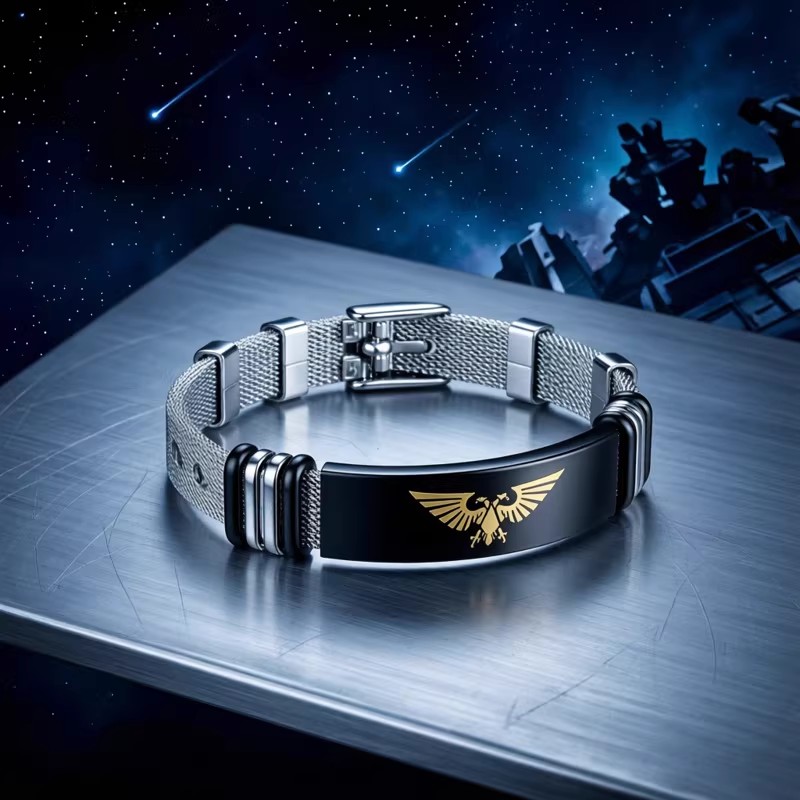 JOJO的奇妙冒險手鍊 不滅鑽石/哭泣少女樂隊/戰錘40K/電馭叛客/傳說之下UNDERTALE Sans 動漫周邊手環 男女金屬飾品