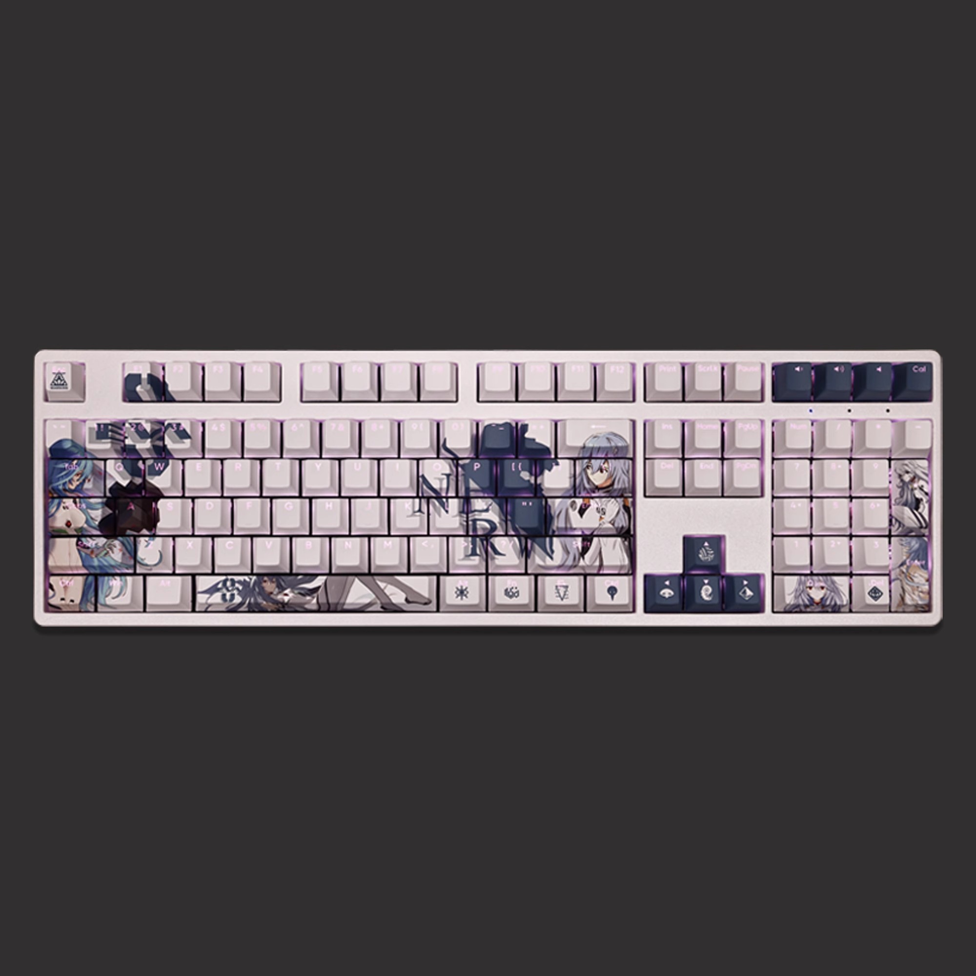 長髮版綾波麗透光RGB108鍵標準配列衛星軸鍵帽-GOODTOYSTUDIO