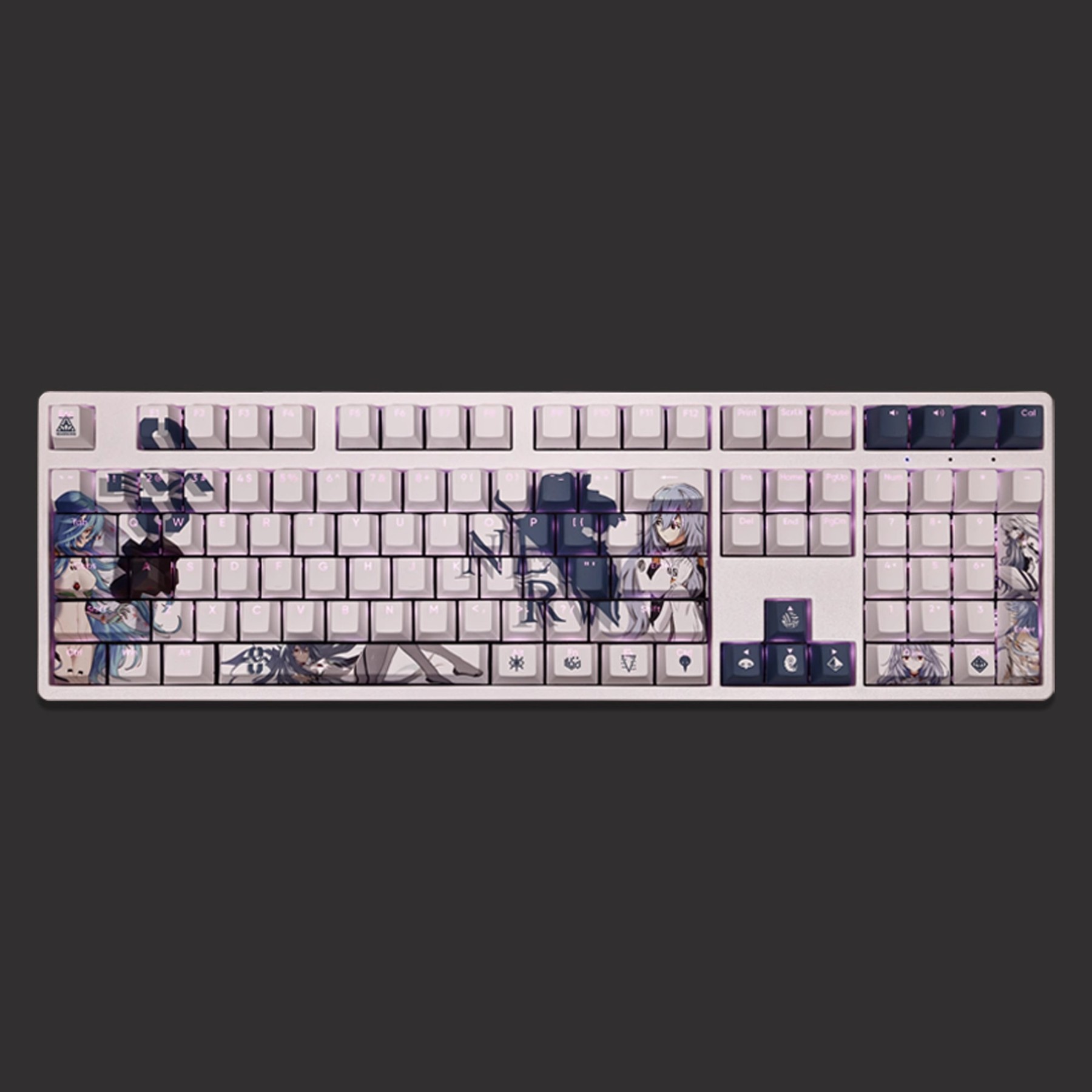 長髮版綾波麗透光RGB108鍵標準配列衛星軸鍵帽-GOODTOYSTUDIO