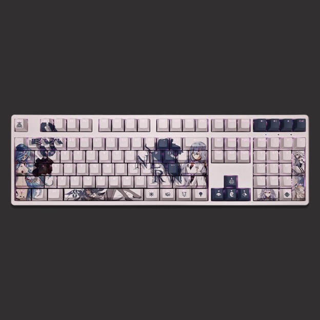 長髮版綾波麗透光RGB108鍵標準配列衛星軸鍵帽-GOODTOYSTUDIO