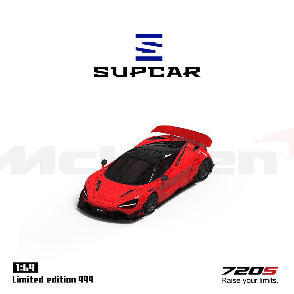 SUPCAR 1:64  邁凱倫720S 黃色 & 紅色 & 紫色 合金車模型-GOODTOYSTUDIO