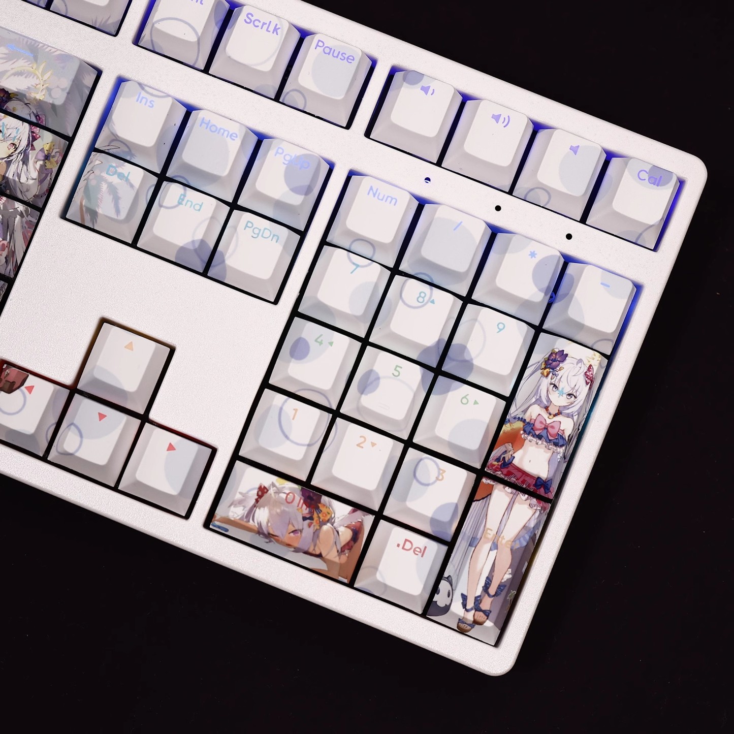 白洲梓泳裝透光RGB108鍵標準配列衛星軸鍵帽-GOODTOYSTUDIO