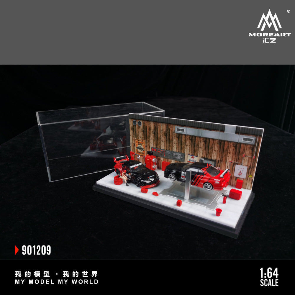 匯藝MoreArt1:64 汽車修理間系列場景仿真模型-GOODTOYSTUDIO