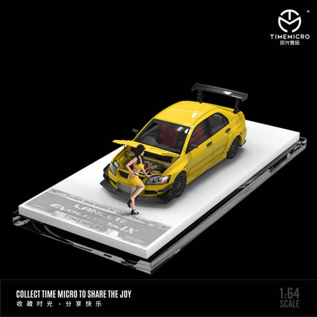 時光1:64 三菱EVO 9代 開蓋版 素色 仿真合金汽車模型 -GOODTOYSTUDIO
