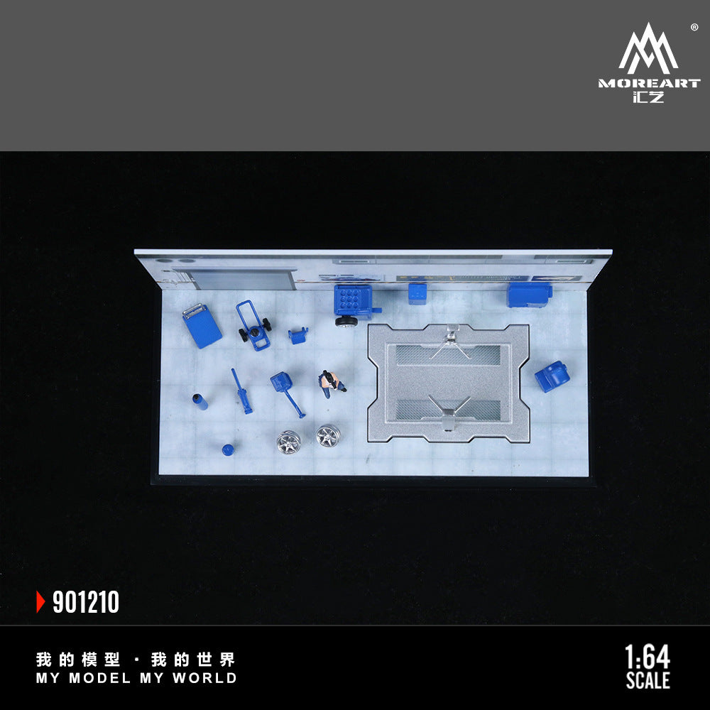 匯藝MoreArt1:64 汽車修理間系列場景仿真模型-GOODTOYSTUDIO