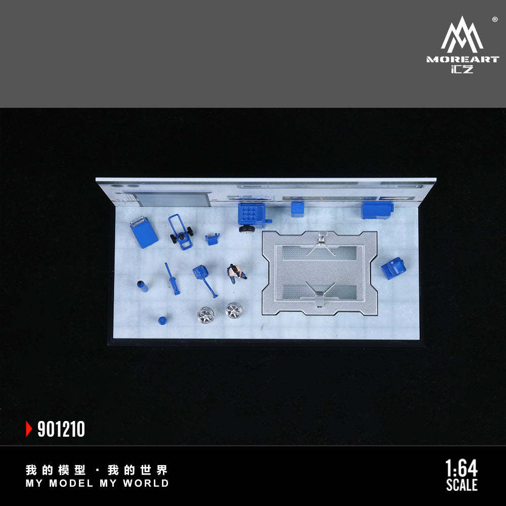 匯藝MoreArt1:64 汽車修理間系列場景仿真模型-GOODTOYSTUDIO