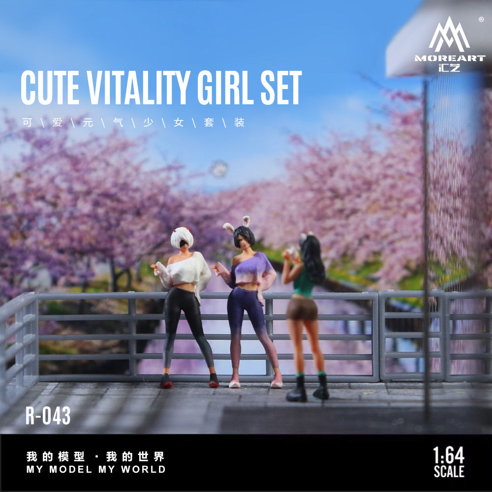 MoreArt1:64  可愛元氣少女套裝仿真樹脂模型-GOODTOYSTUDIO
