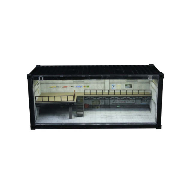 匯藝MoreArt 集裝箱維修店場景仿真模型 收藏禮品擺件-GOODTOYSTUDIO