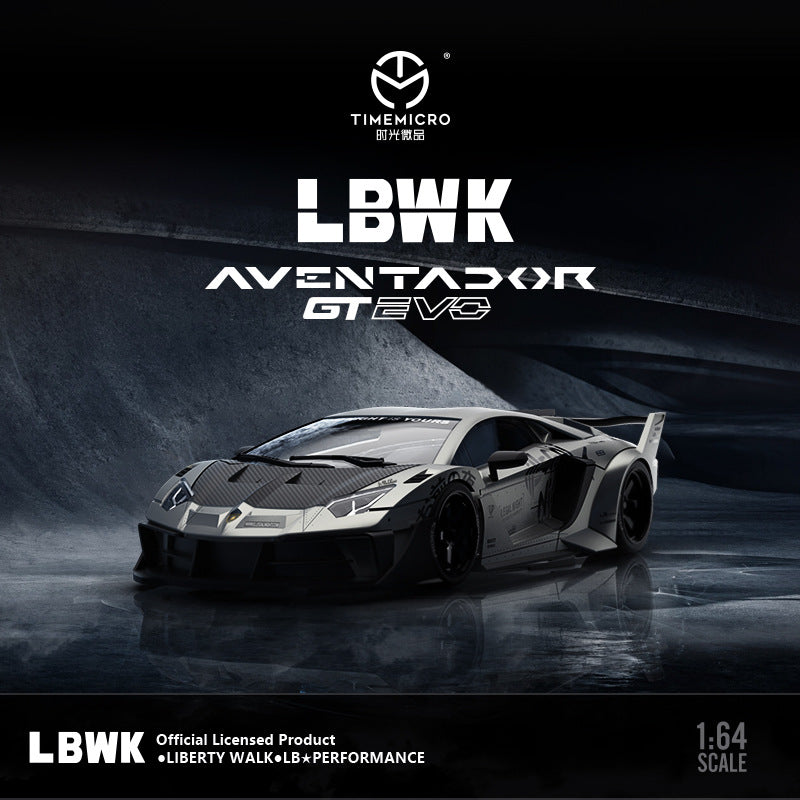 TM1:64 蘭博 GTEVO LBWK LP7002.0戰鬥灰仿真合金汽車模型-GOODTOYSTUDIO