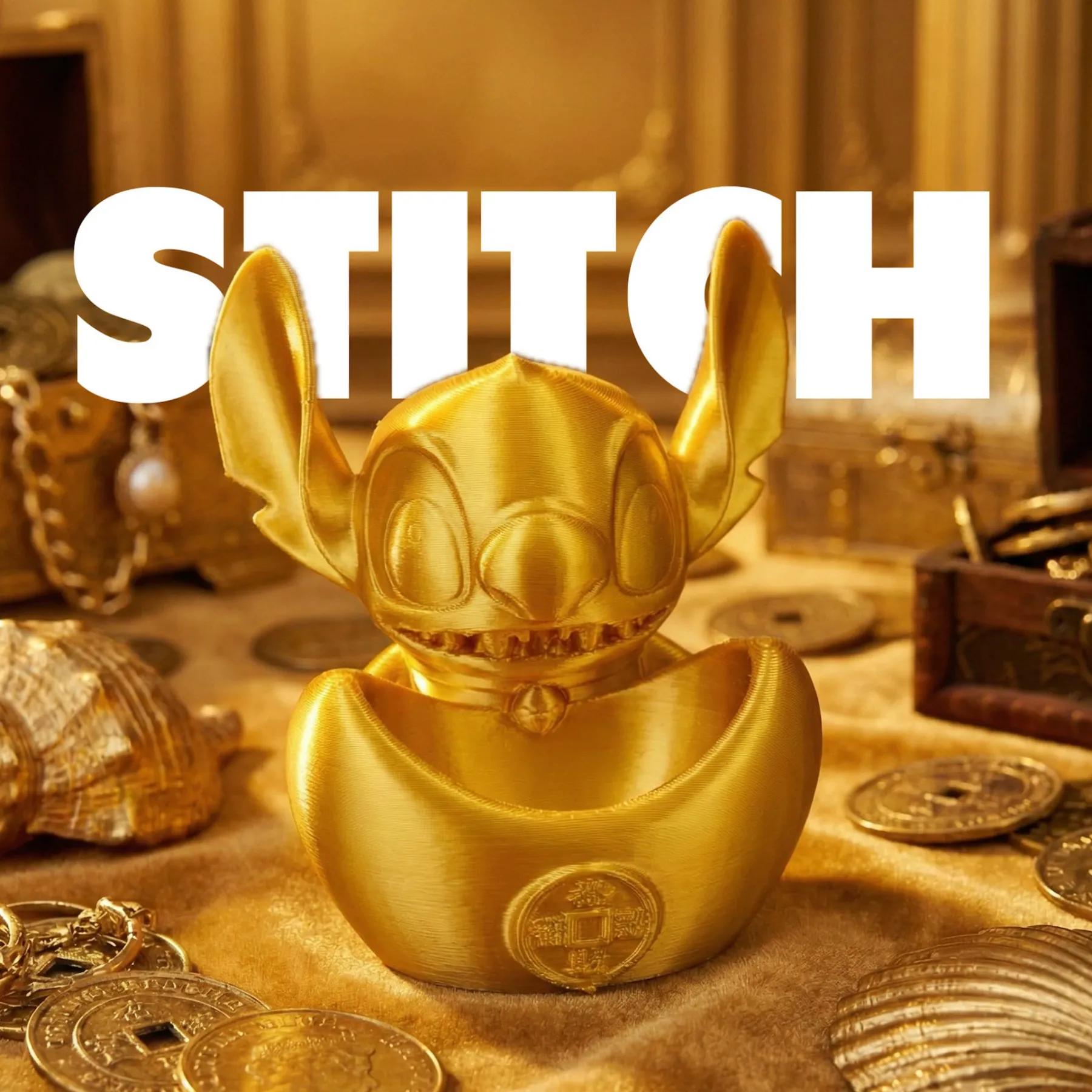 潮玩招財系列擺件 新年創意裝飾品3D打印禮物