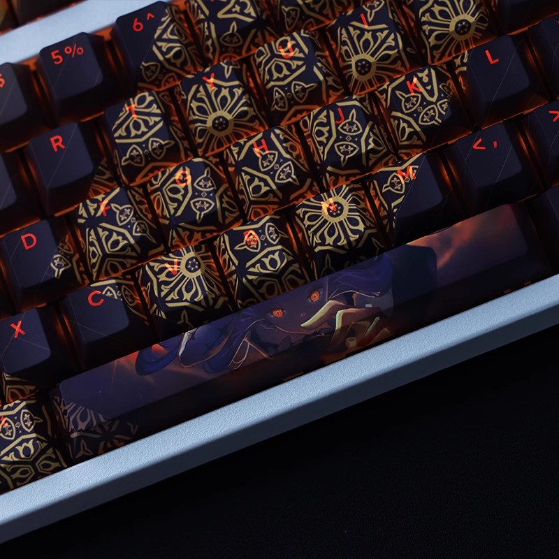 原神天理維繫者透光RGB108鍵標準配列衛星軸鍵帽-GOODTOYSTUDIO