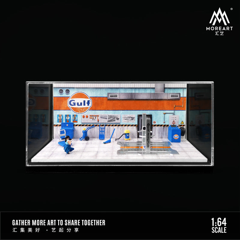 MoreArt1:64 尼桑和豐田 HKS 汽修車間場景模型-GOODTOYSTUDIO