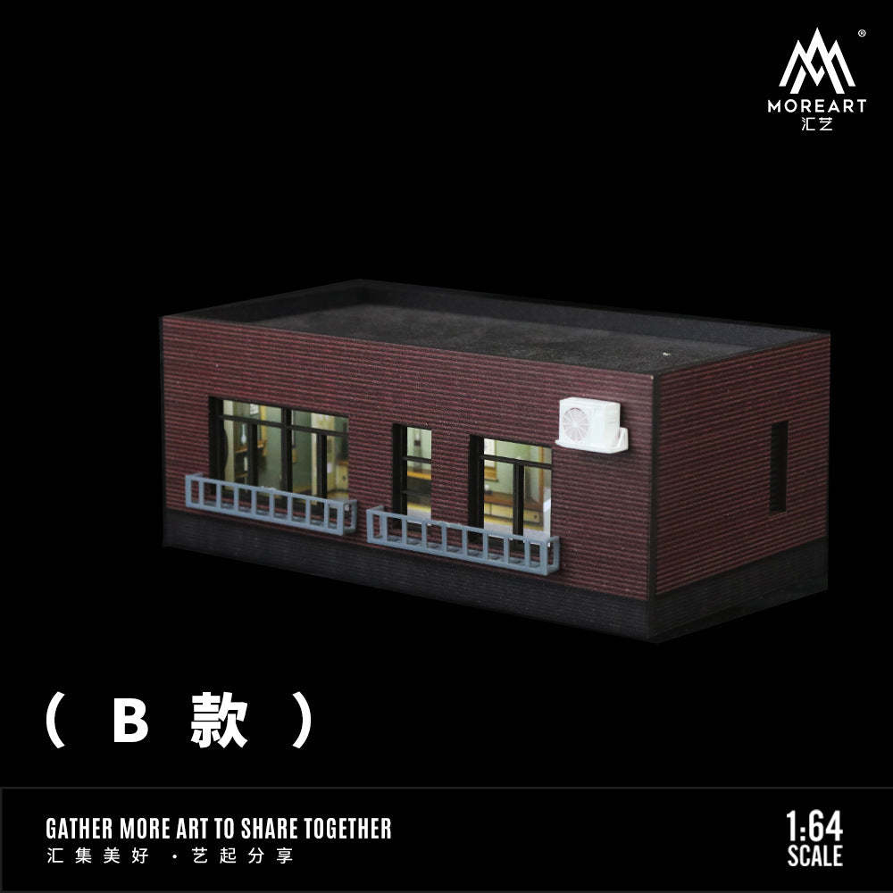 匯藝MoreArt1:64 樓體積木場景仿真模型 收藏 擺件-GOODTOYSTUDIO
