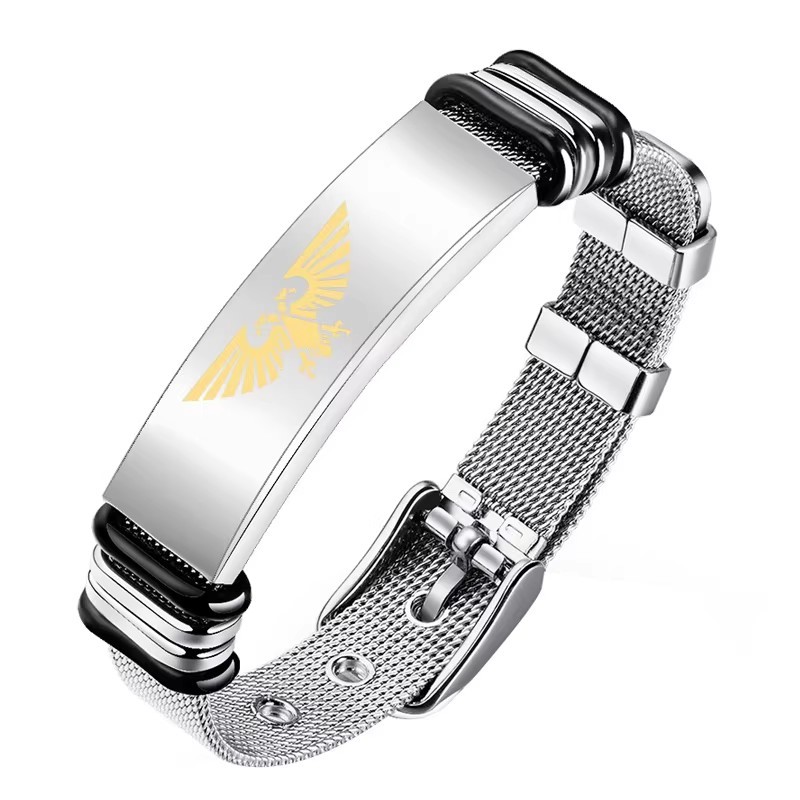 JOJO的奇妙冒險手鍊 不滅鑽石/哭泣少女樂隊/戰錘40K/電馭叛客/傳說之下UNDERTALE Sans 動漫周邊手環 男女金屬飾品