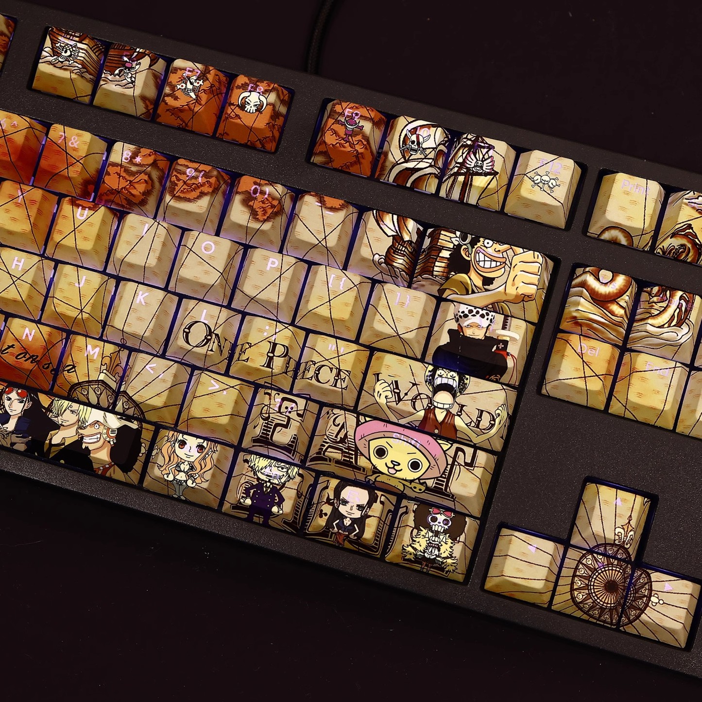 海賊王透光RGB108鍵標準配列衛星軸鍵帽-GOODTOYSTUDIO