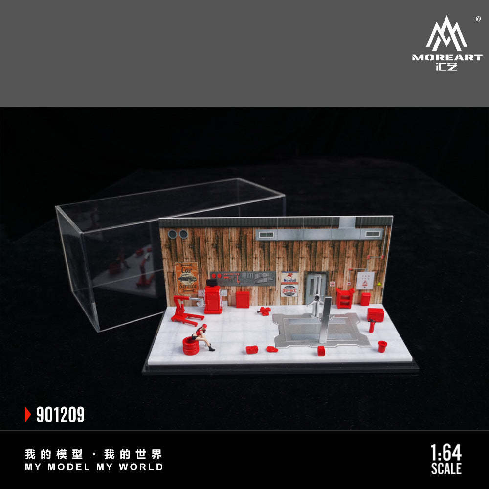 匯藝MoreArt1:64 汽車修理間系列場景仿真模型-GOODTOYSTUDIO
