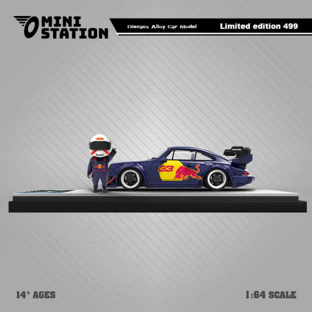 Mini Station 1:64 RWB964 紅牛33號  合金汽車模型-GOODTOYSTUDIO