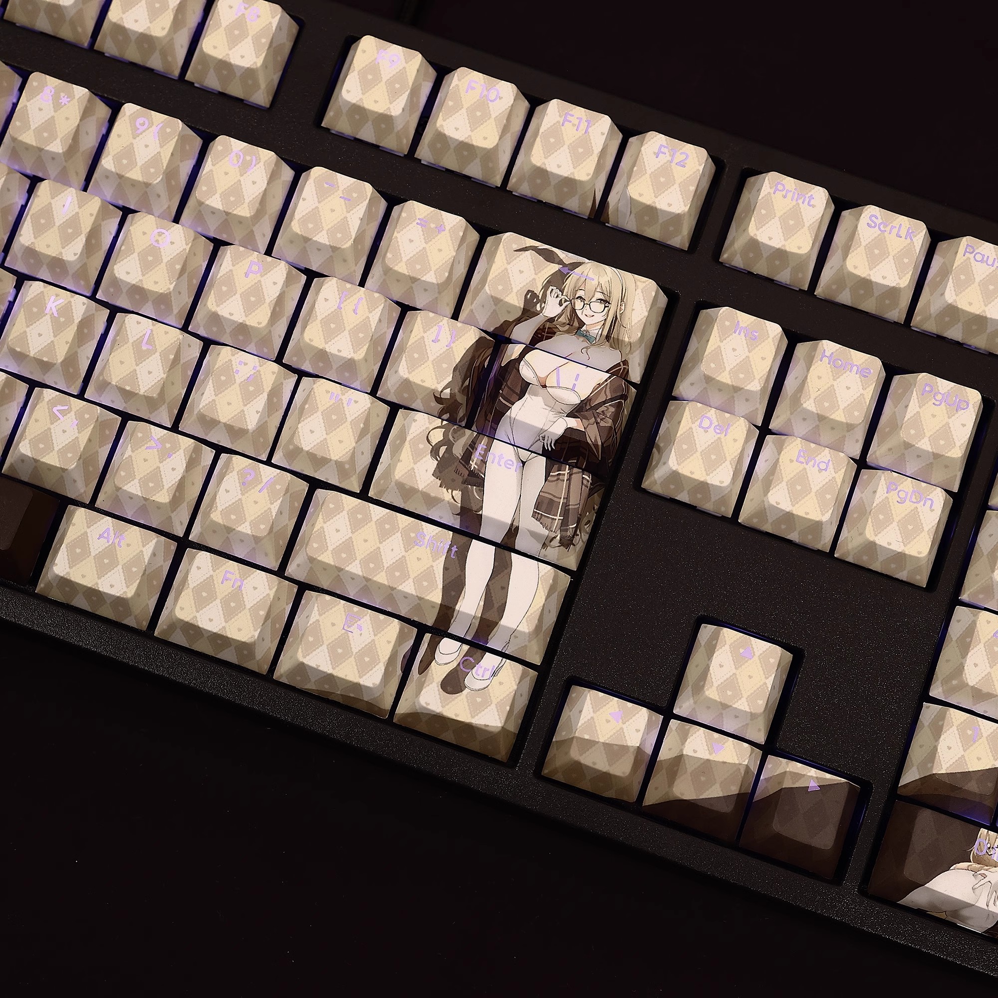 朱音兔女郎透光RGB108鍵標準配列衛星軸鍵帽-GOODTOYSTUDIO