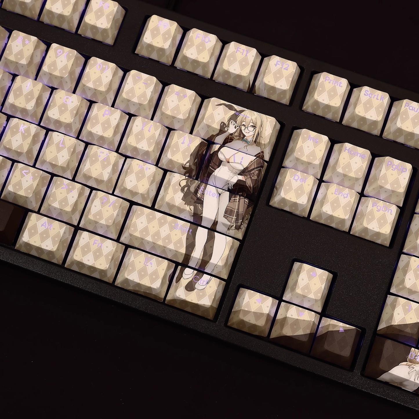 朱音兔女郎透光RGB108鍵標準配列衛星軸鍵帽-GOODTOYSTUDIO