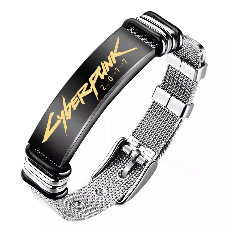 JOJO的奇妙冒險手鍊 不滅鑽石/哭泣少女樂隊/戰錘40K/電馭叛客/傳說之下UNDERTALE Sans 動漫周邊手環 男女金屬飾品