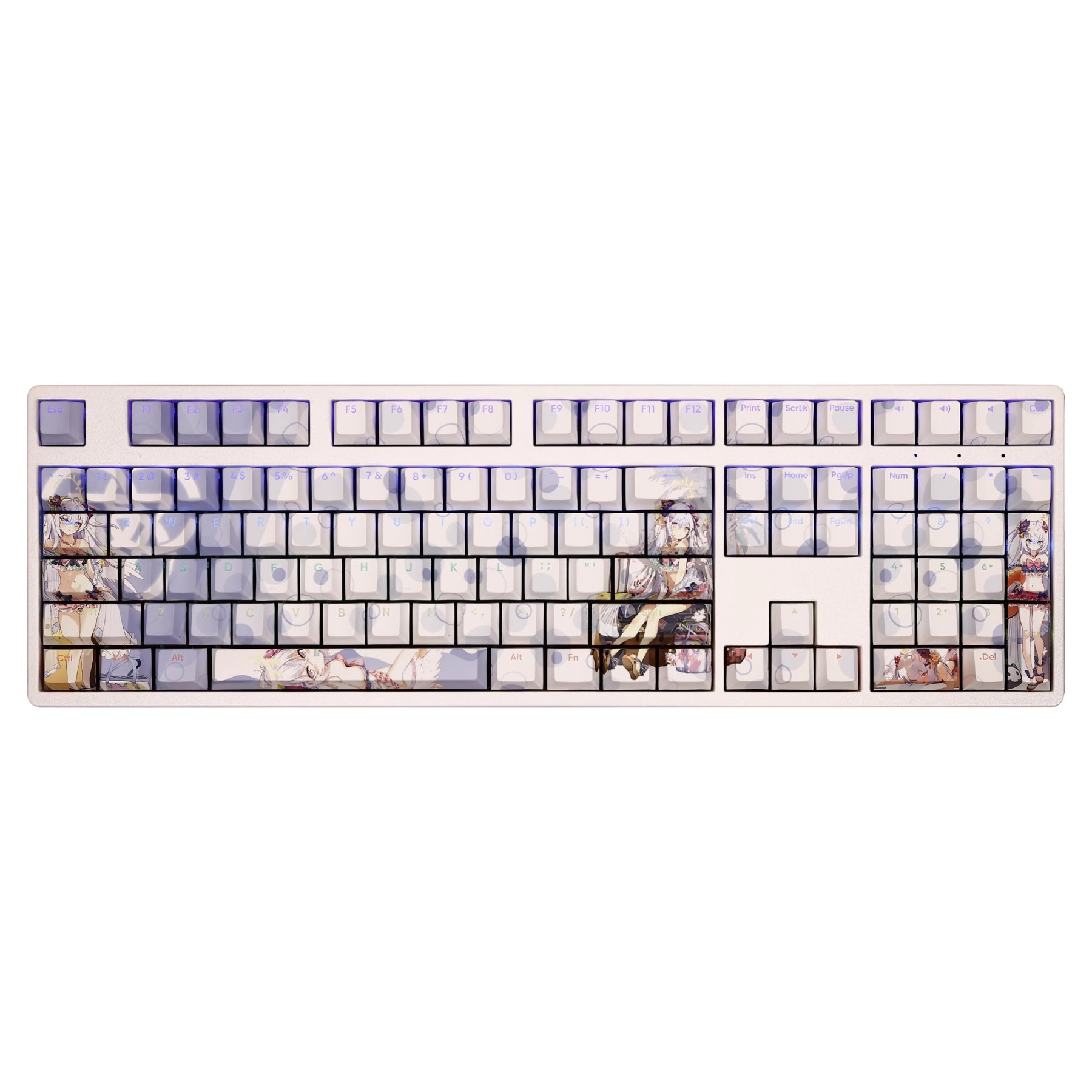 白洲梓泳裝透光RGB108鍵標準配列衛星軸鍵帽-GOODTOYSTUDIO