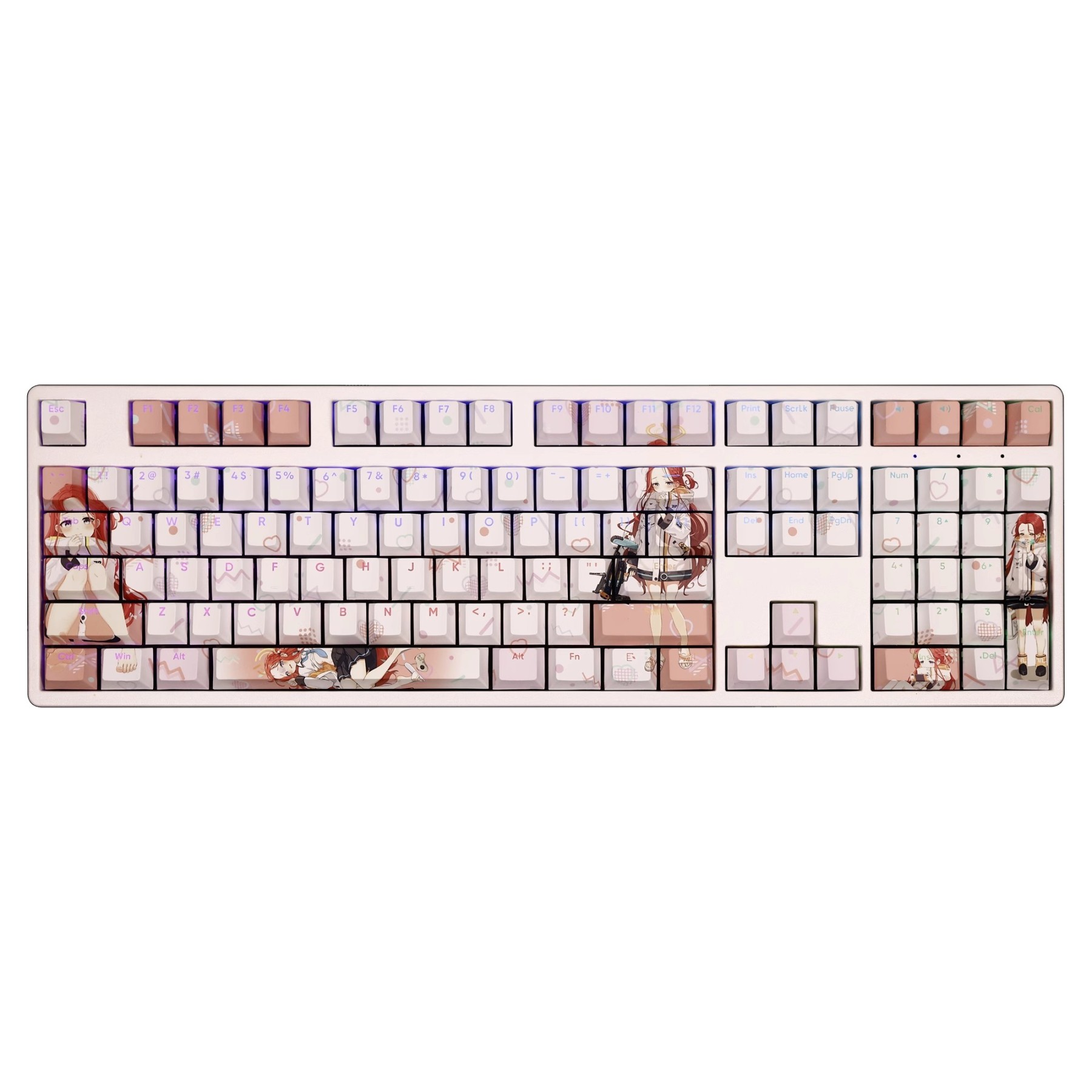 花岡柚子透光RGB108鍵標準配列衛星軸鍵帽-GOODTOYSTUDIO