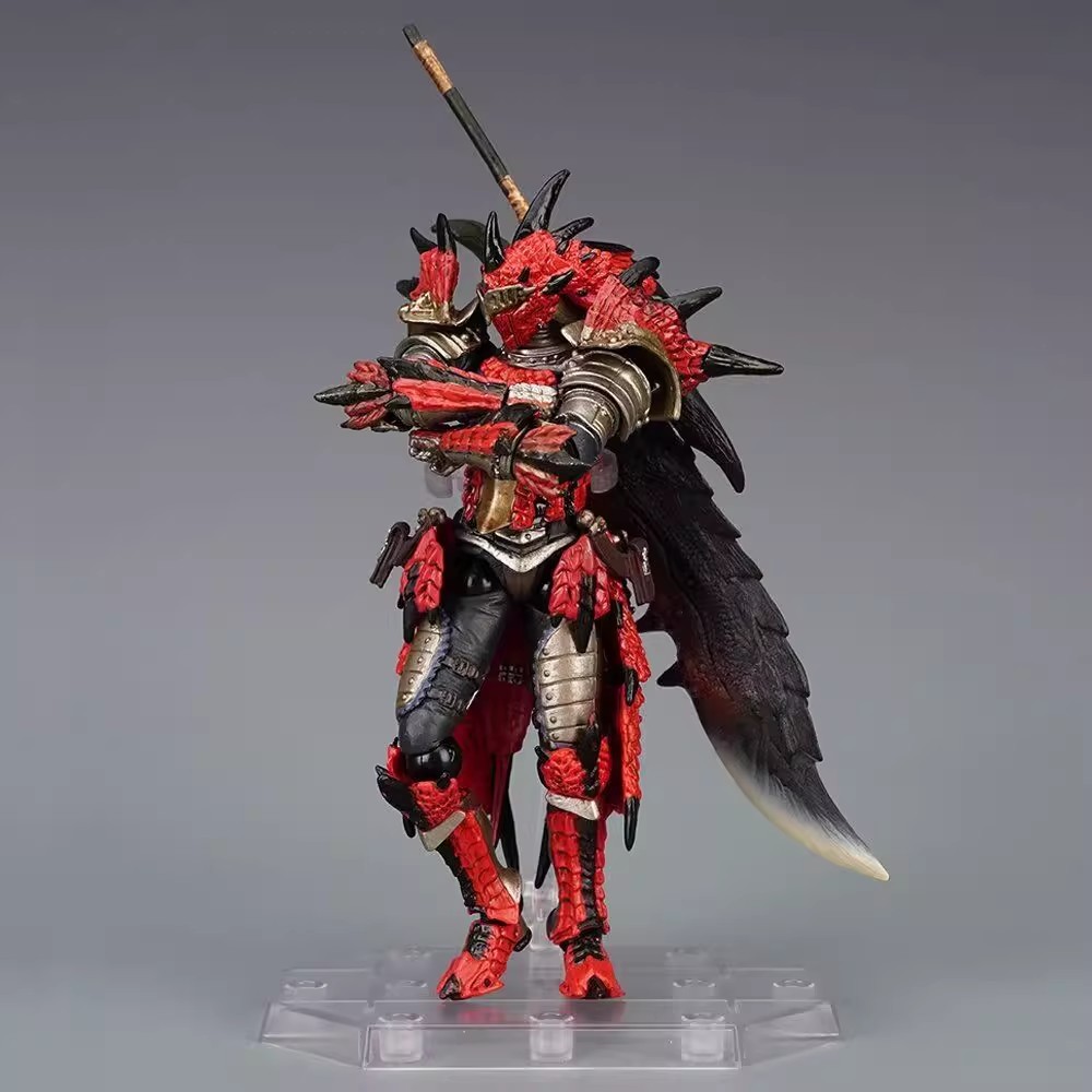 海洋堂 山口式轉輪科技 魔物獵人男獵人 雄火龍裝