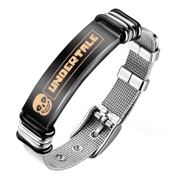 JOJO的奇妙冒險手鍊 不滅鑽石/哭泣少女樂隊/戰錘40K/電馭叛客/傳說之下UNDERTALE Sans 動漫周邊手環 男女金屬飾品