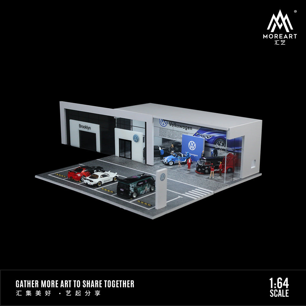 MoreArt1:64  大衆 4S店汽車展廳燈光場景模型-GOODTOYSTUDIO