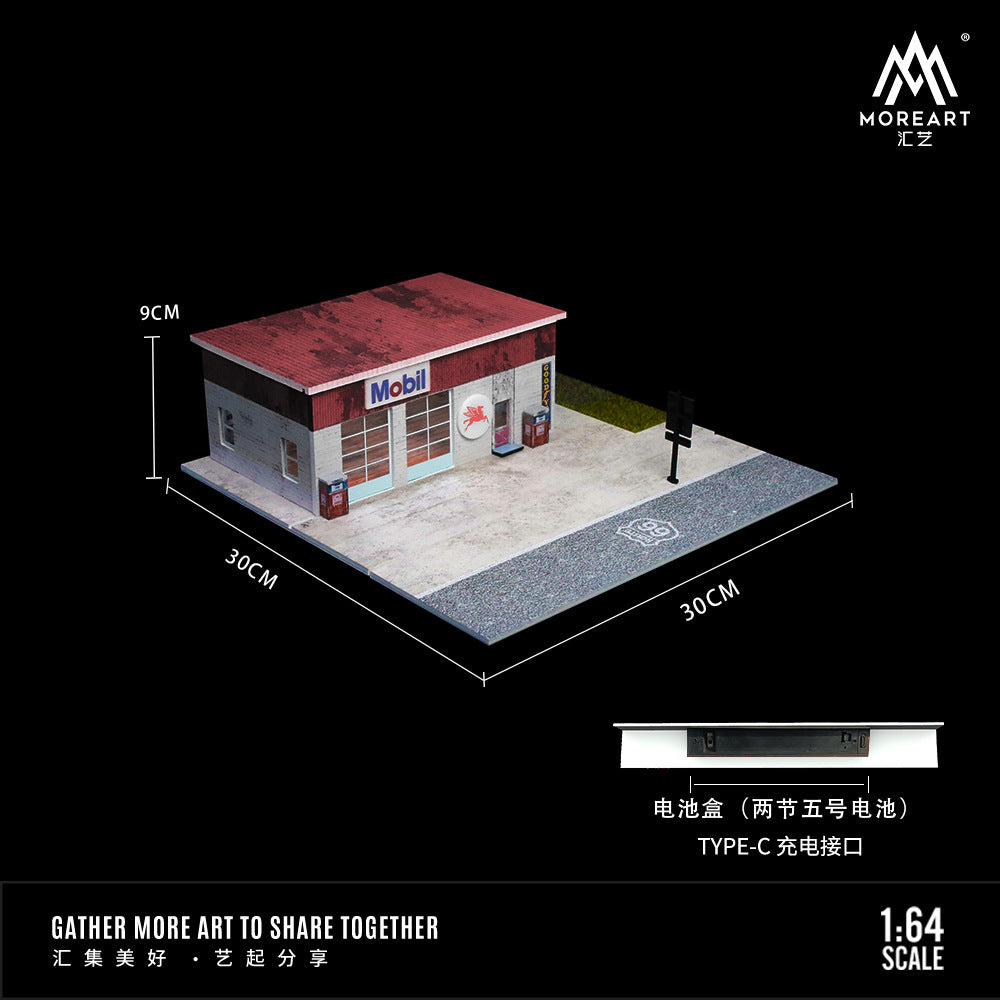 MoreArt1:64 66號公路燈光版場景模型-GOODTOYSTUDIO