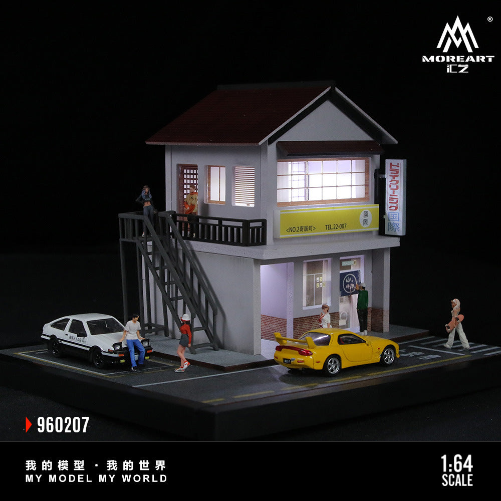 匯藝MoreArt1:64 街邊場景燈光拼裝系列07款仿真模型-GOODTOYSTUDIO