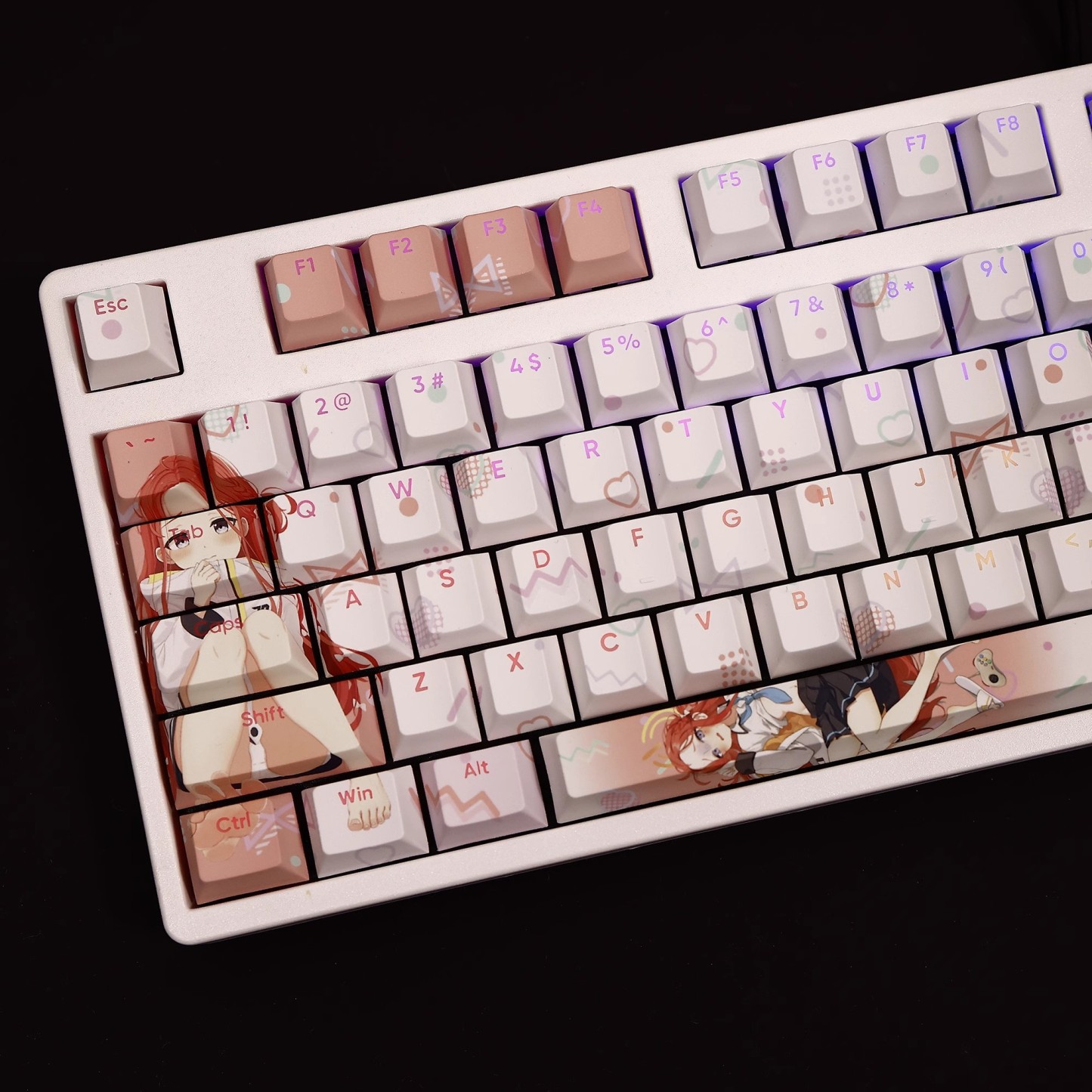 花岡柚子透光RGB108鍵標準配列衛星軸鍵帽-GOODTOYSTUDIO