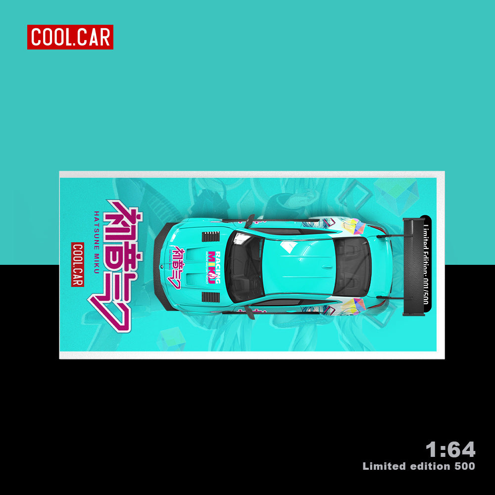 Cool Car 1:64 M4 H300拖車初音塗裝系列仿真合金汽車模型-GOODTOYSTUDIO