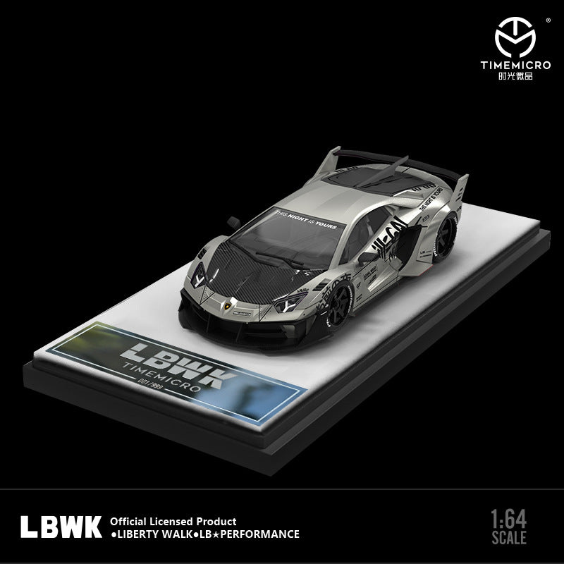 TM1:64 蘭博 GTEVO LBWK LP7002.0戰鬥灰仿真合金汽車模型-GOODTOYSTUDIO