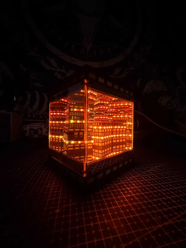 鬼滅之刃無限城桌面擺飾夜燈（拍下後10天內出貨）