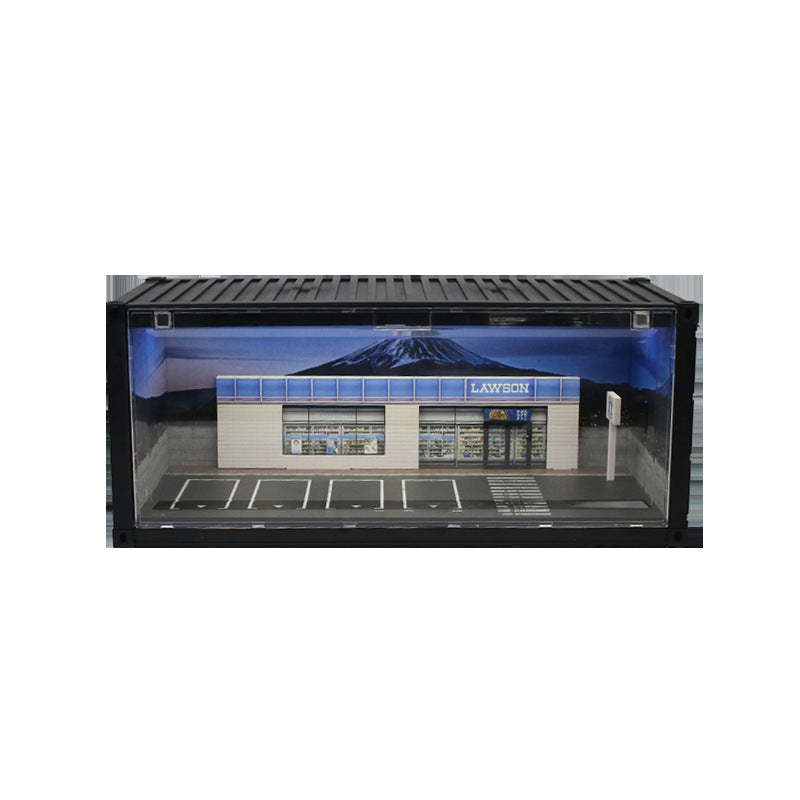 匯藝MoreArt 集裝箱羅森超市場景仿真模型 收納擺件-GOODTOYSTUDIO