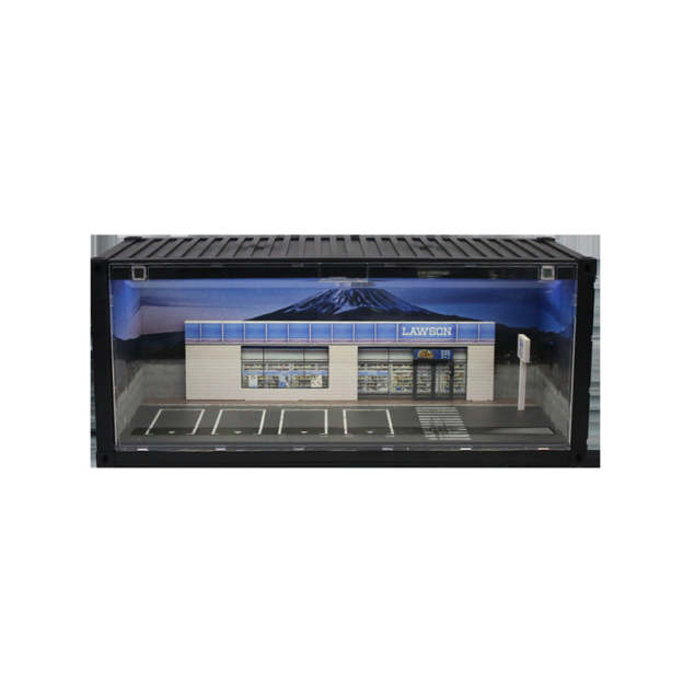 匯藝MoreArt 集裝箱羅森超市場景仿真模型 收納擺件-GOODTOYSTUDIO