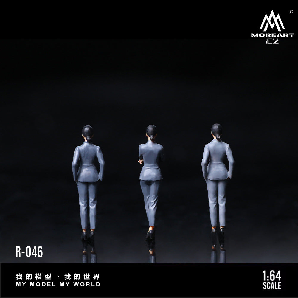 MoreArt1:64  4S店銷售員人偶套裝仿真樹脂模型-GOODTOYSTUDIO