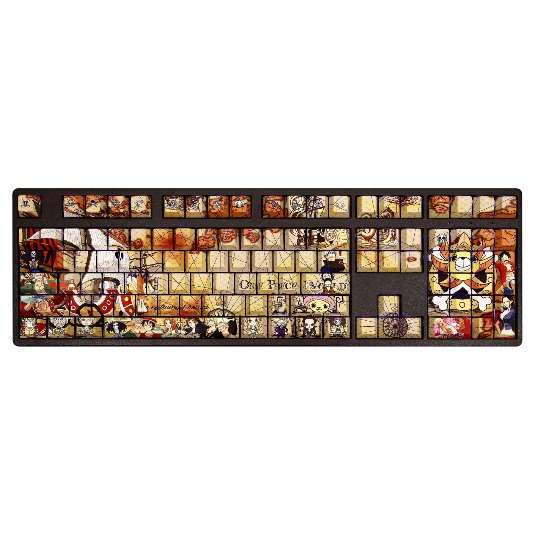 海賊王透光RGB108鍵標準配列衛星軸鍵帽-GOODTOYSTUDIO