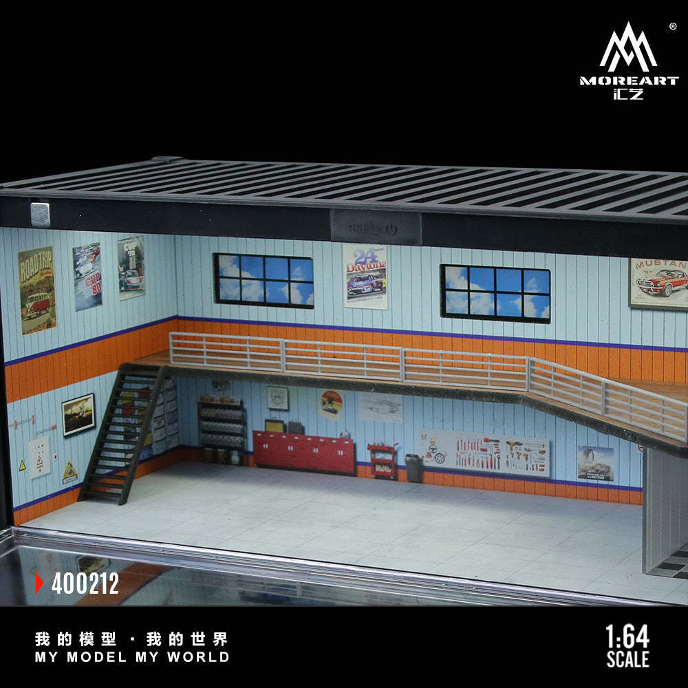 匯藝MoreArt 集裝箱維修店場景E款 仿真模型 收藏禮品擺件-GOODTOYSTUDIO