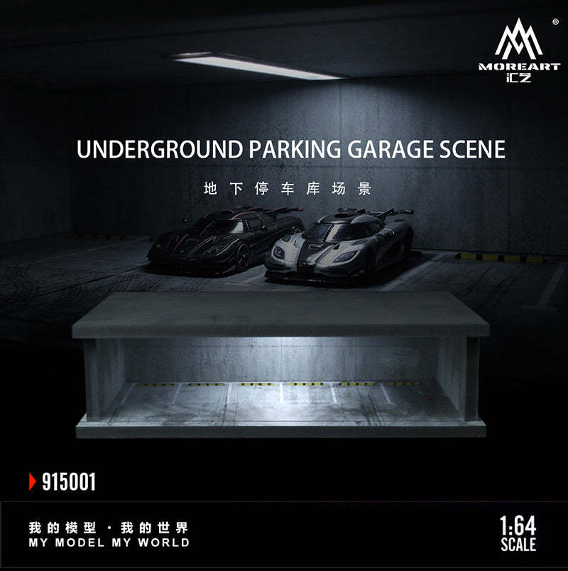 MoreArt1:64  地下停車庫燈光版拼裝場景模型-GOODTOYSTUDIO
