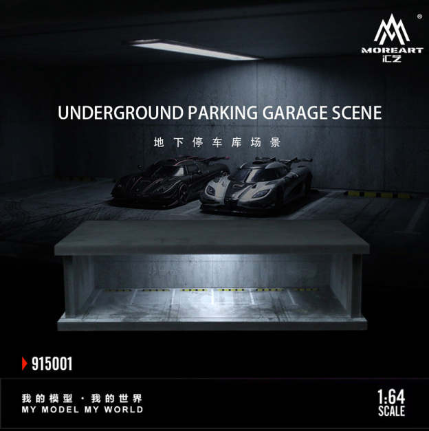 MoreArt1:64  地下停車庫燈光版拼裝場景模型-GOODTOYSTUDIO