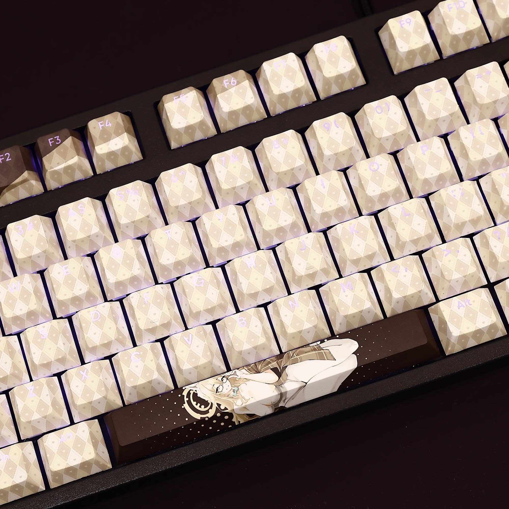 朱音兔女郎透光RGB108鍵標準配列衛星軸鍵帽-GOODTOYSTUDIO