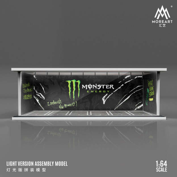 MoreArt1:64 汽車文化灌籃高手燈光版汽車模型拼裝場景模型-GOODTOYSTUDIO