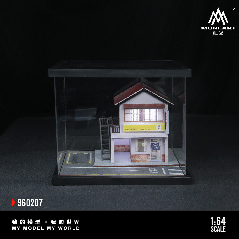 匯藝MoreArt1:64 街邊場景燈光拼裝系列07款仿真模型-GOODTOYSTUDIO