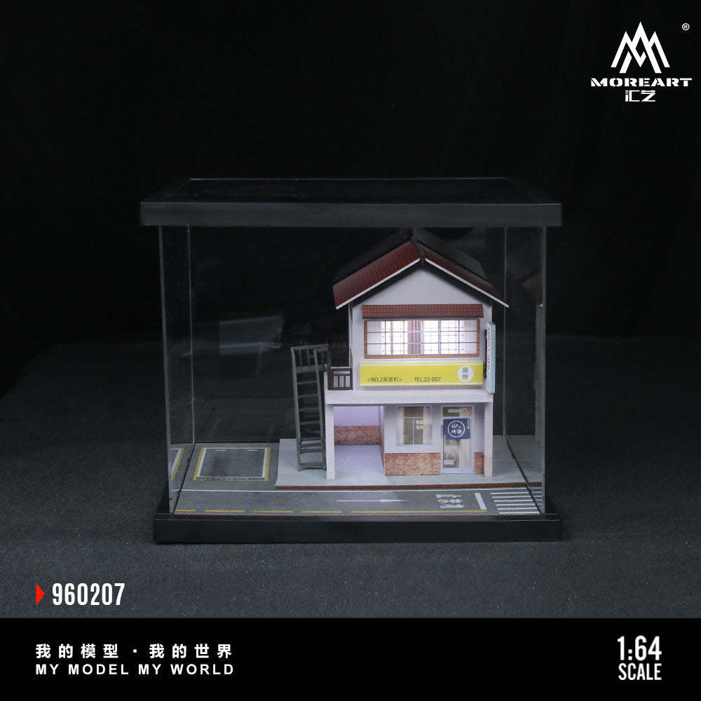 匯藝MoreArt1:64 街邊場景燈光拼裝系列07款仿真模型-GOODTOYSTUDIO
