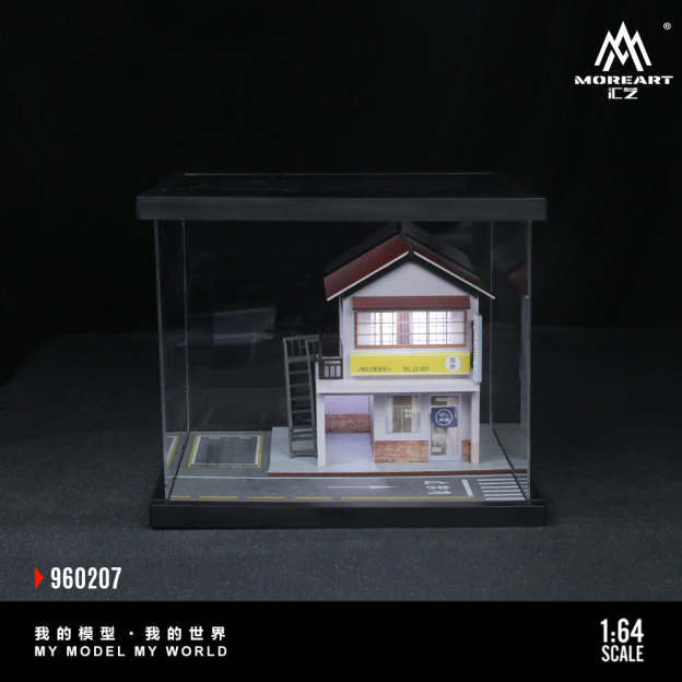 匯藝MoreArt1:64 街邊場景燈光拼裝系列07款仿真模型-GOODTOYSTUDIO