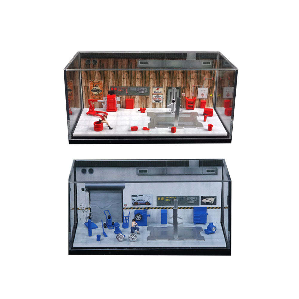 匯藝MoreArt1:64 汽車修理間系列場景仿真模型-GOODTOYSTUDIO