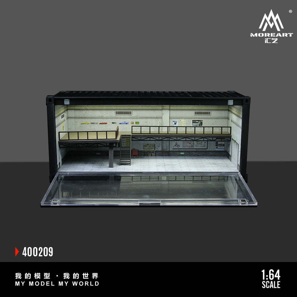 匯藝MoreArt 集裝箱維修店場景仿真模型 收藏禮品擺件-GOODTOYSTUDIO